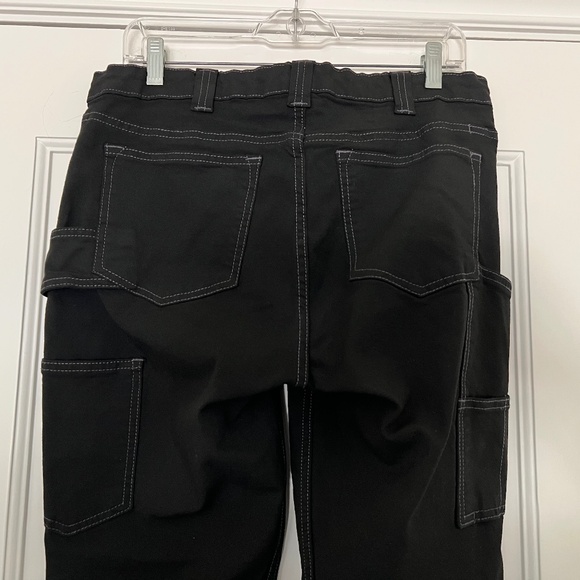 Dovetail Workwear Maven Slim No Fade Black Canvas, Midrise, Size 12/30 - Picture 11 of 12